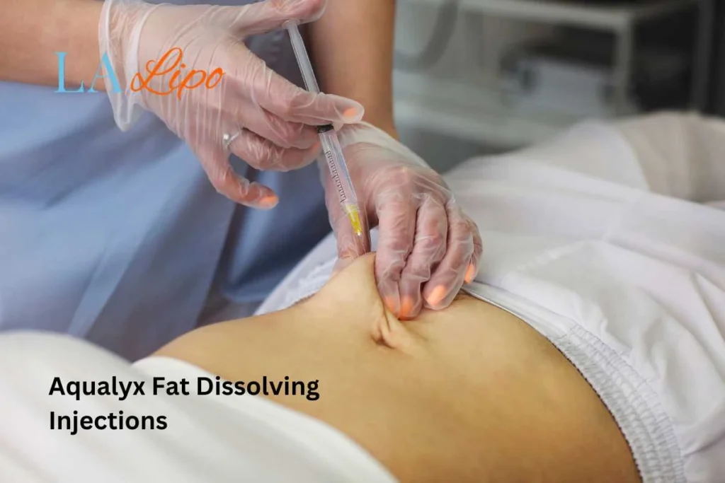 woman having fat dissolving injections Bracknell in the stomach
