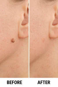 Skin tags removal Bracknell before and after