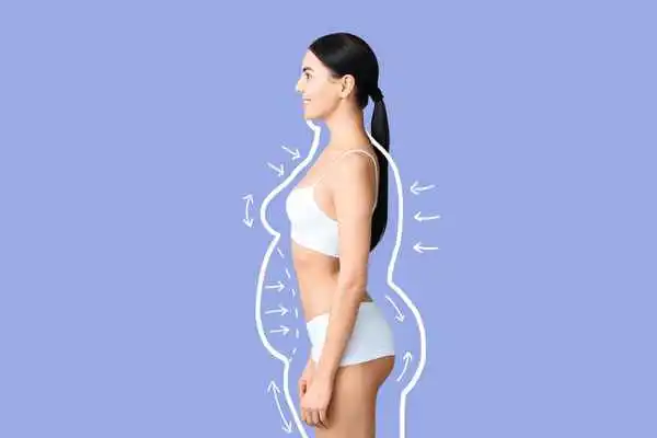 image of woman experiencing fat reduction treatment Bracknell