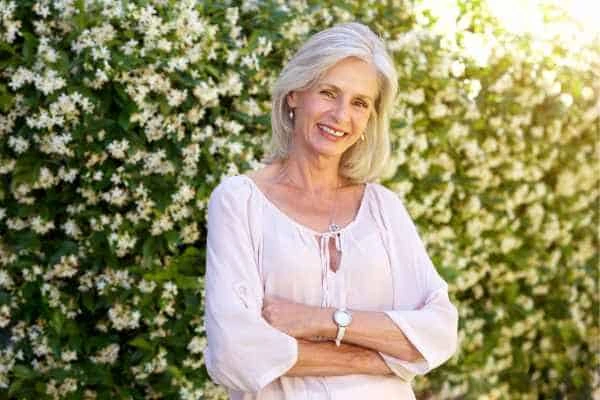 Older woman happy with urinary incontinence treatment Bracknell