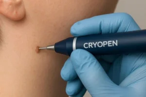 Person receiving skin tag removal Bracknell
